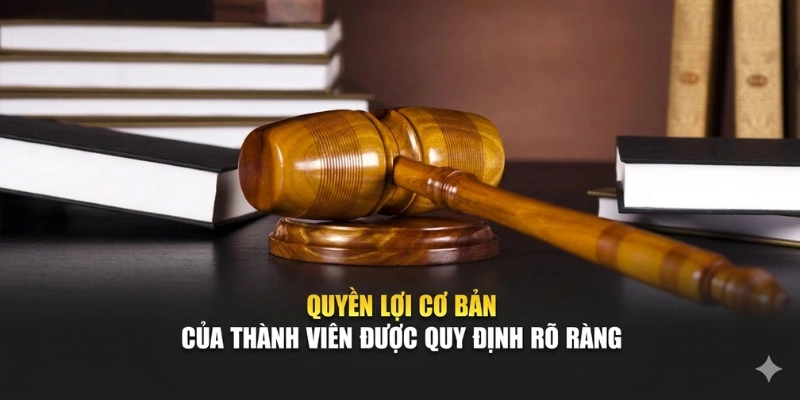 Quyền lợi cơ bản của hội viên được quy định rõ ràng